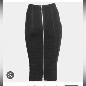 Herve Leger small Sia skirt black sliver